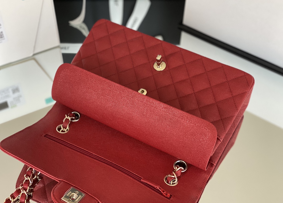 Chanel Classic Handbag 26cm Red For Women