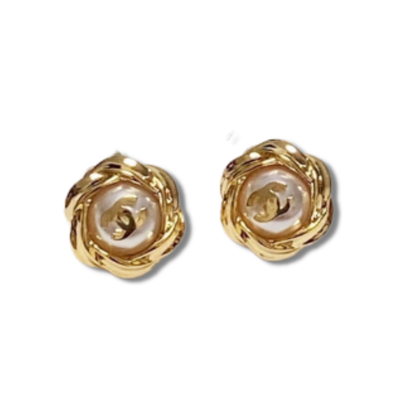 Chanel Clip Earrings Gold For Women