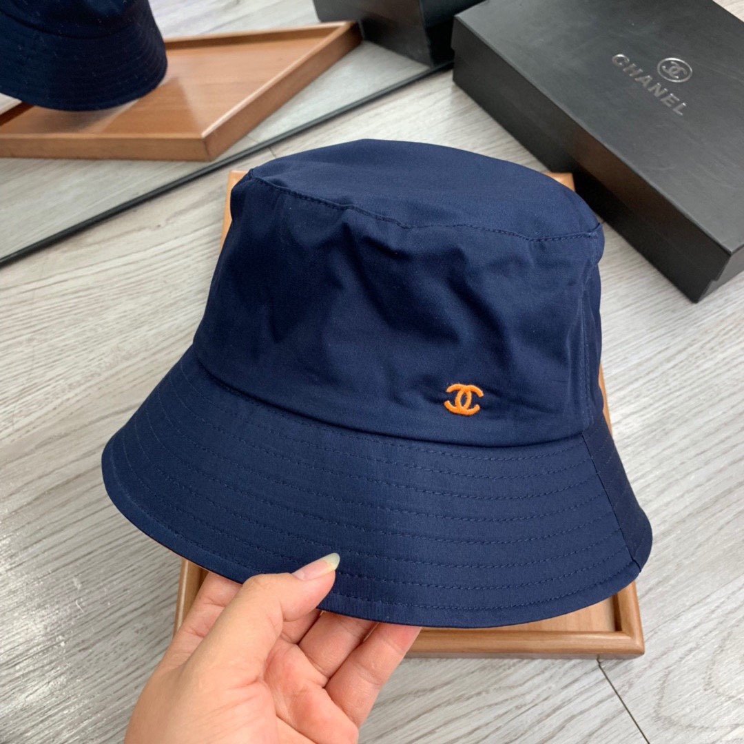 Chanel Cloche Hat Blue Chanel Hat