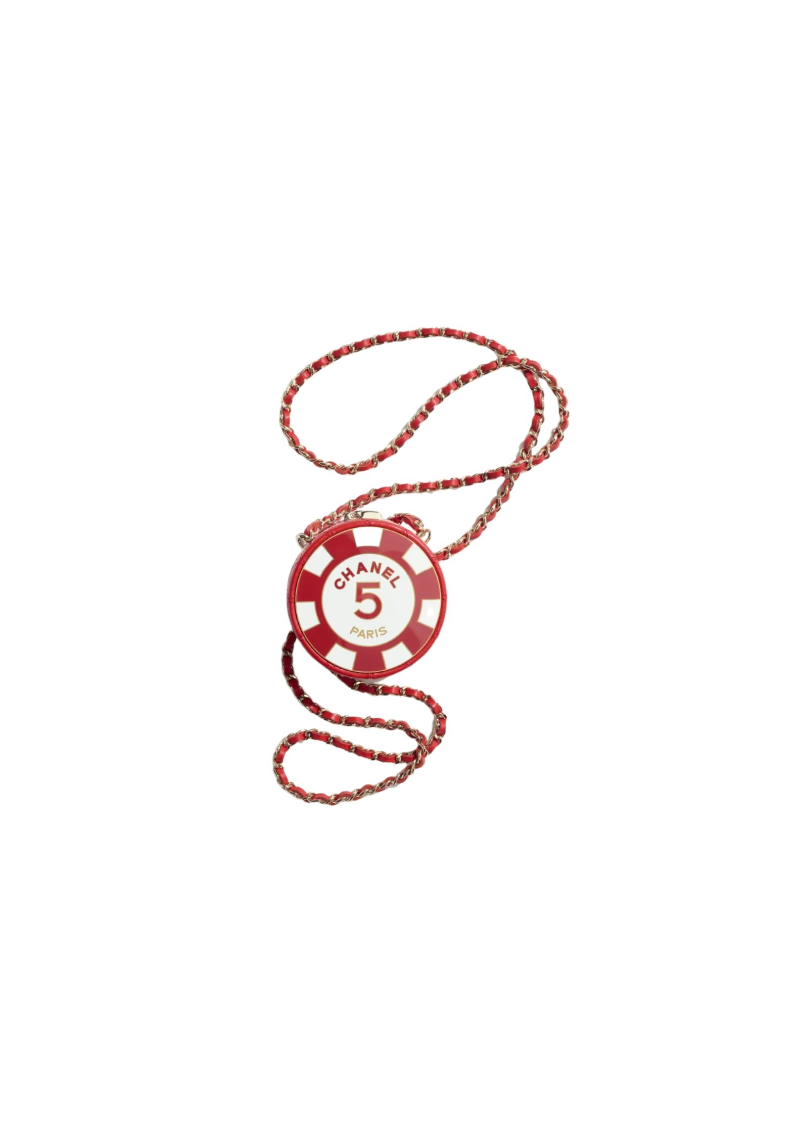 Chanel Clutch With Chain Bag Red/Black/Green For Women 2.9 in / 7.5 cm AP3074 NL834