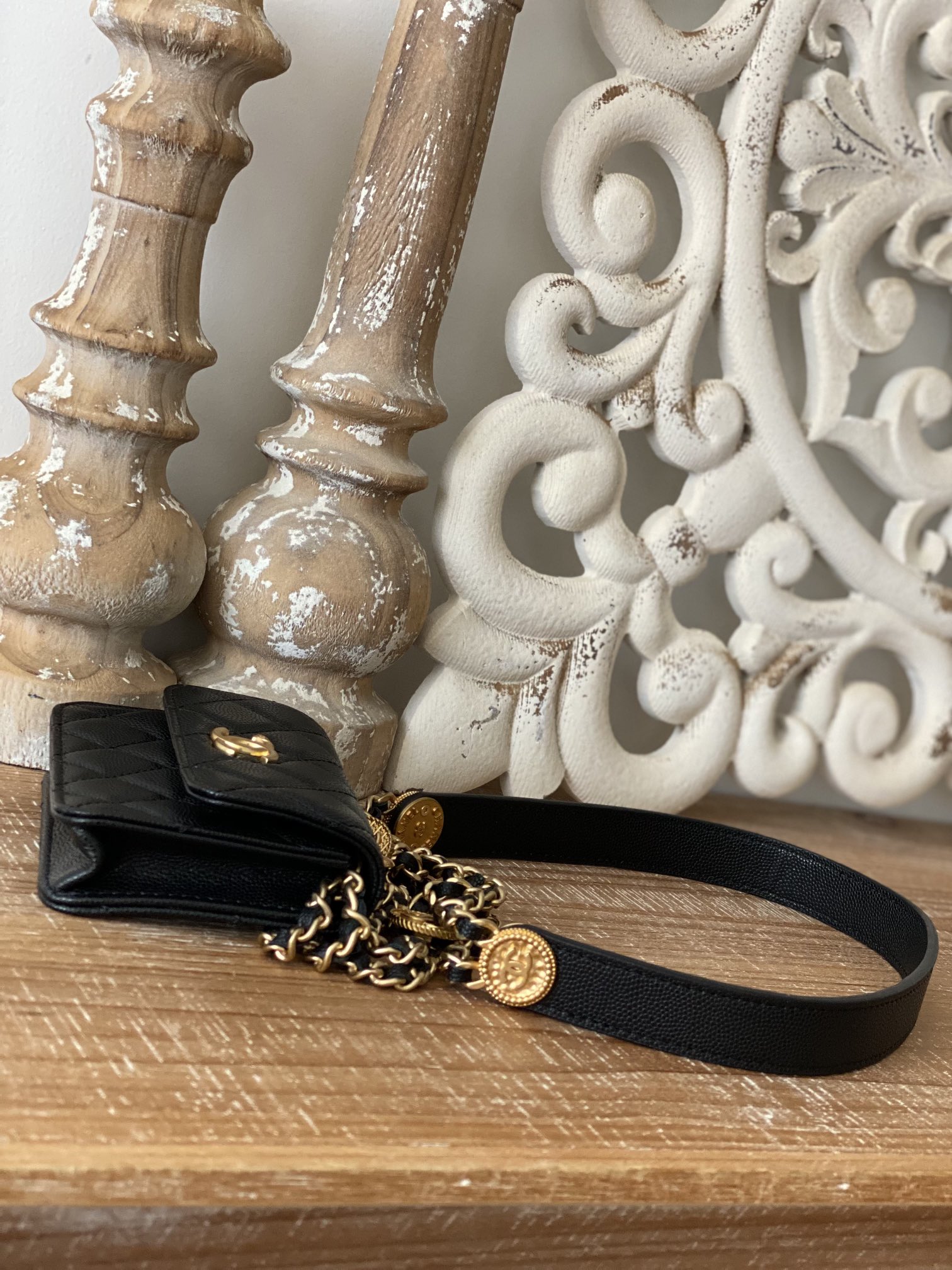 Chanel Clutch With Chain Black For Women, Women’s Bags 4.8in/12.3cm AP2857 94305