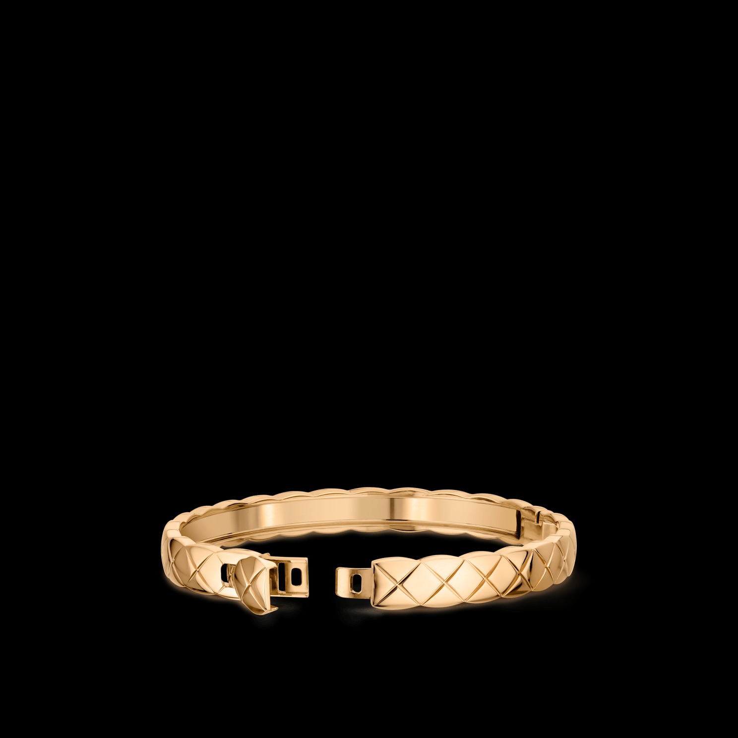 Chanel Coco Crush Bracelet Beige Gold For Women J11763