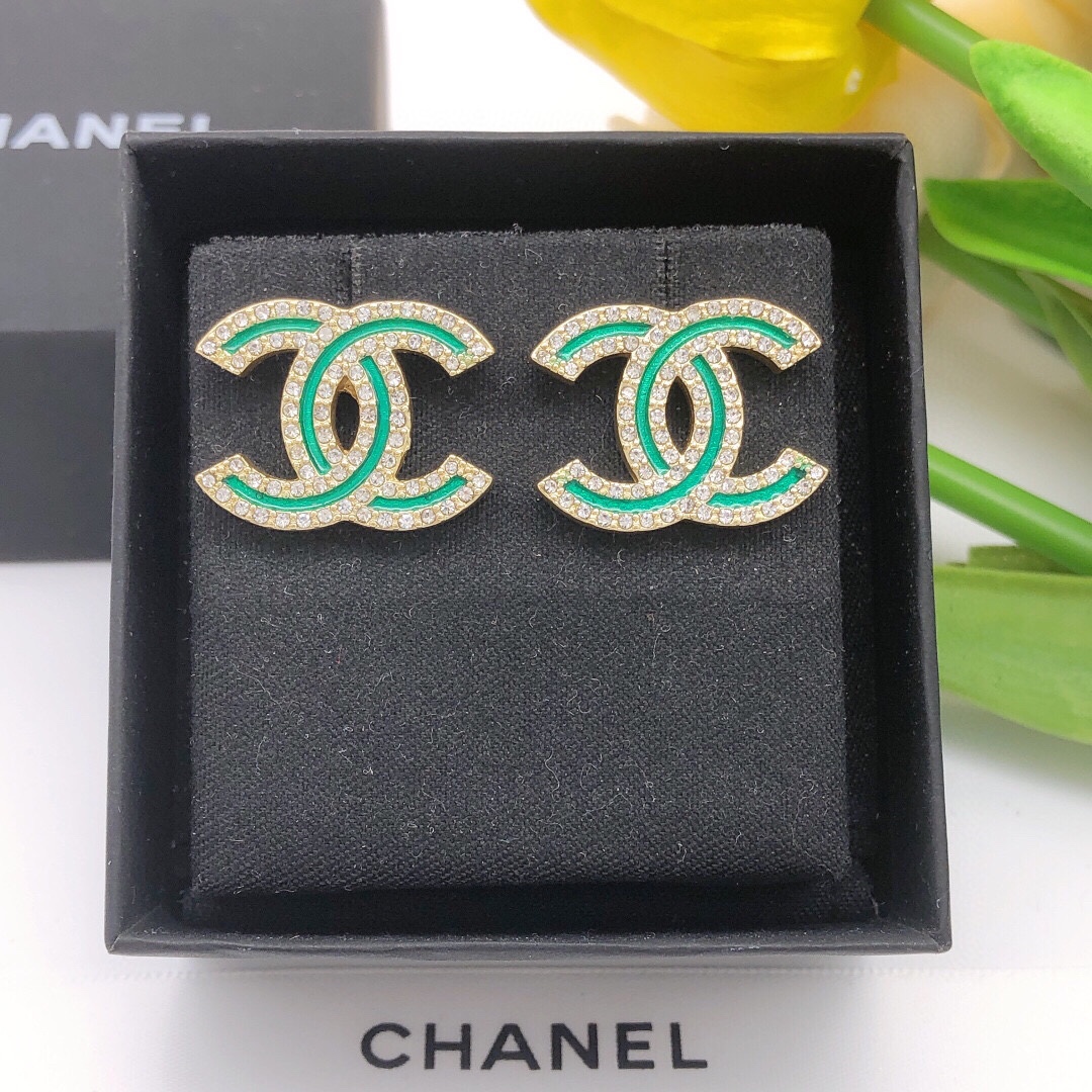 Chanel Double C Earrings Gold For Women
