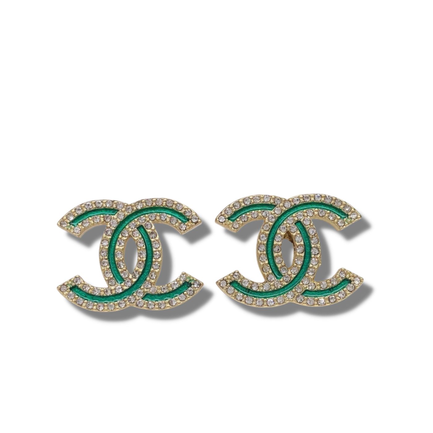 Chanel Double C Earrings Gold For Women