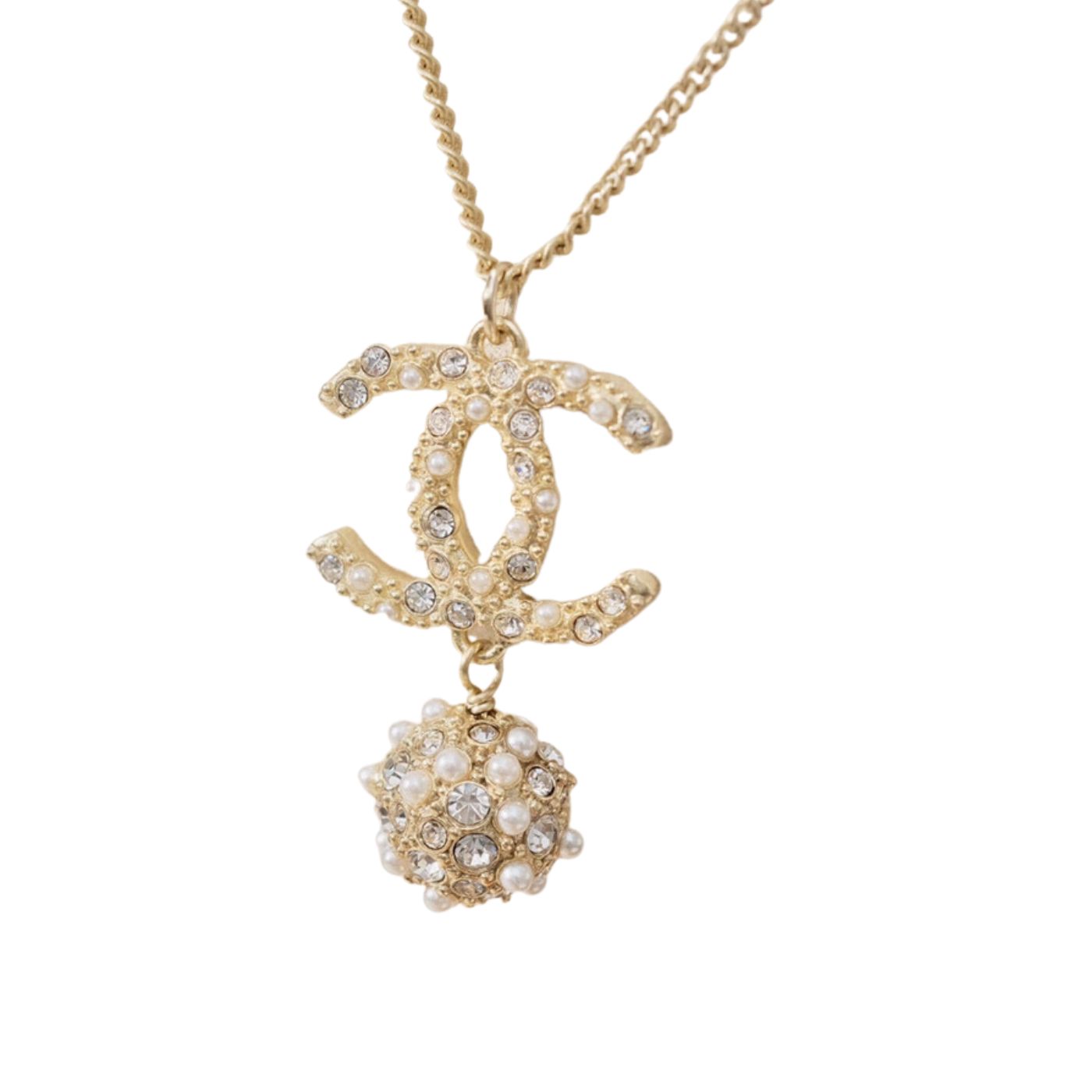 Chanel Double C Necklace Gold For Women