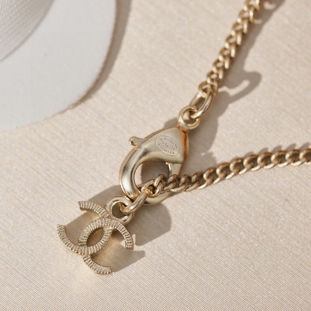 Chanel Double C Necklace Gold For Women