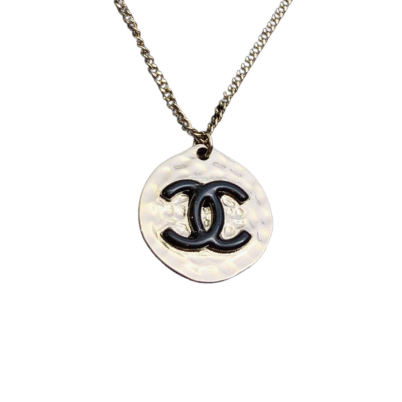 Chanel Double C Necklace Silver For Women