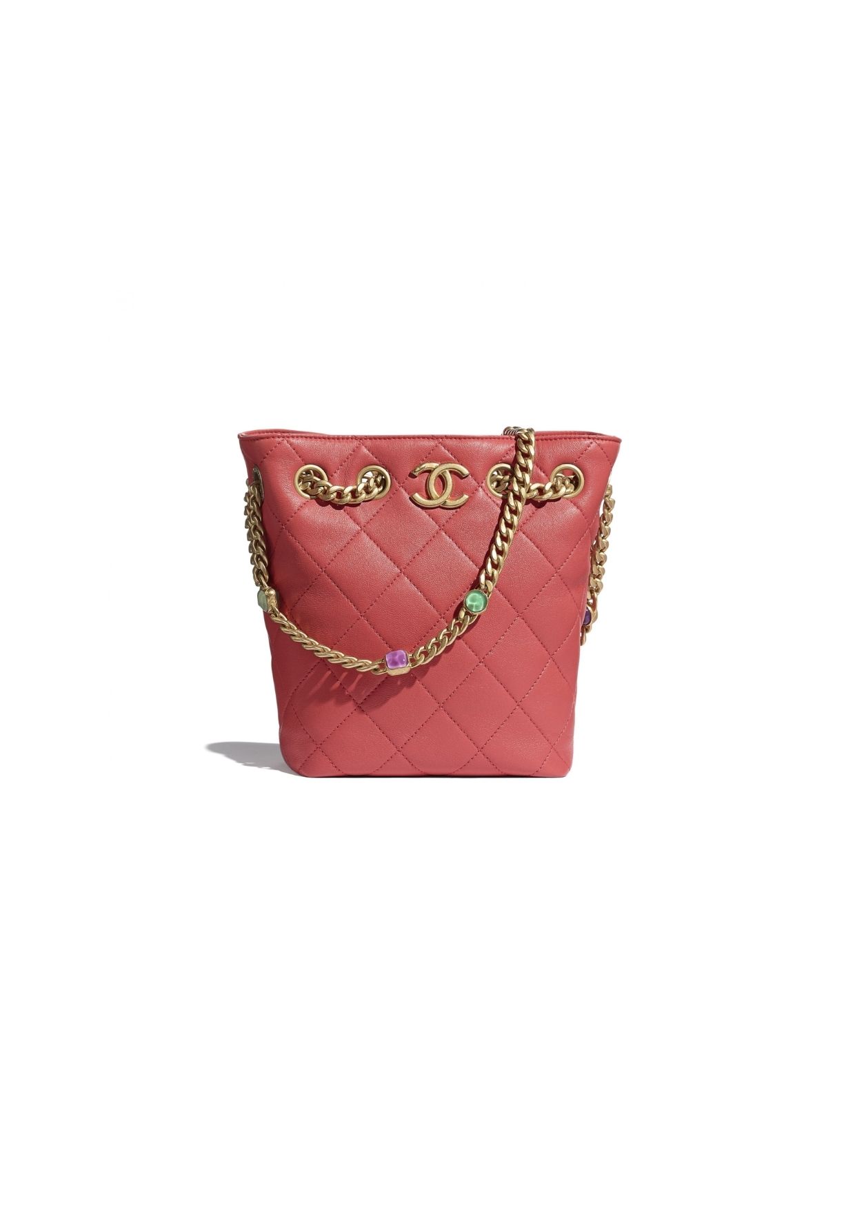 Chanel Drawstring Bag Red? For Women AS2381 NB360