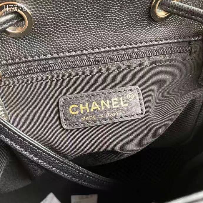 Chanel Duma Backpack Gold Toned Hardware Black For Women, Women’s Bags, Shoulder Bags 9.4in/24cm