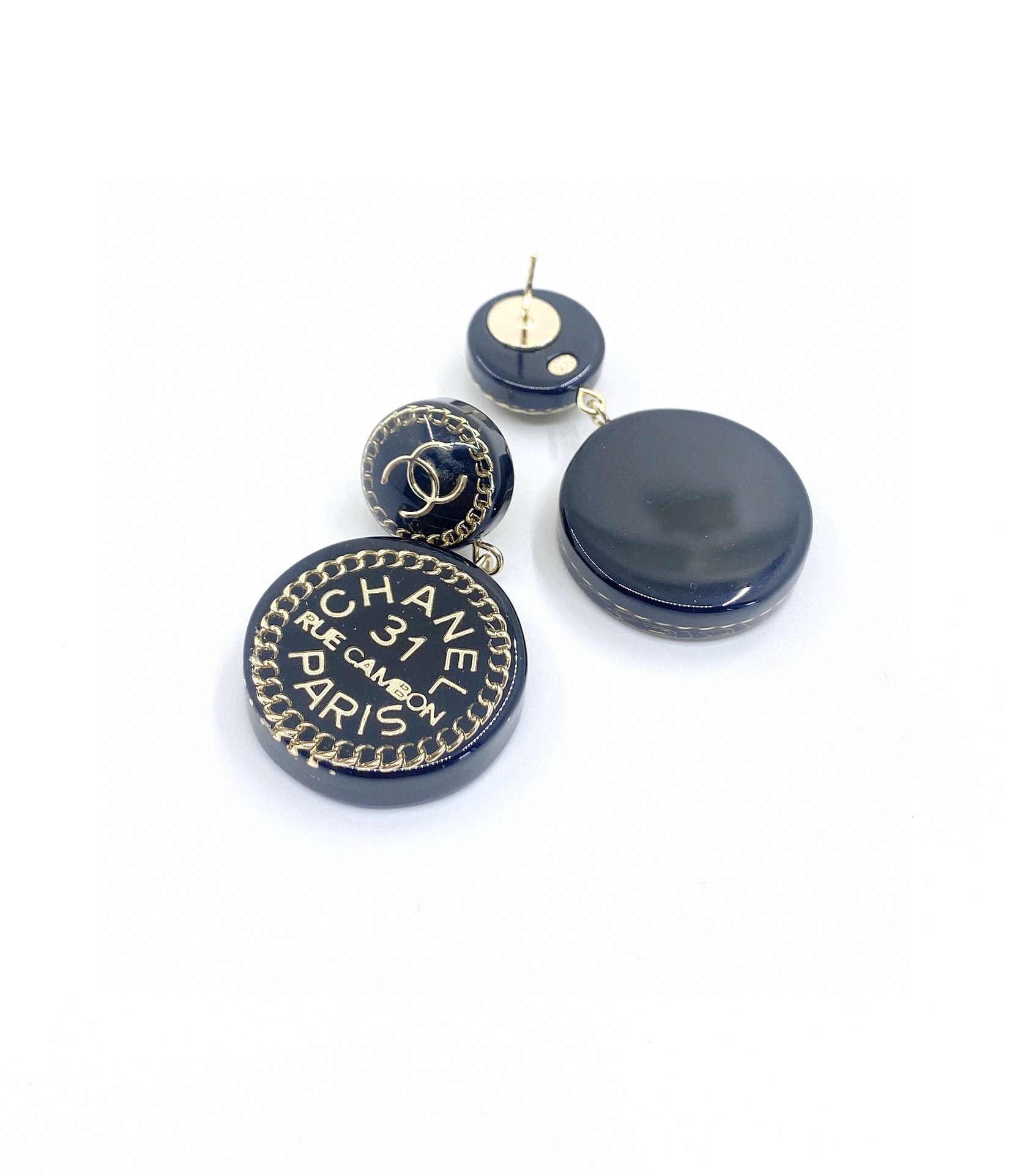Chanel Earrings Black For Women