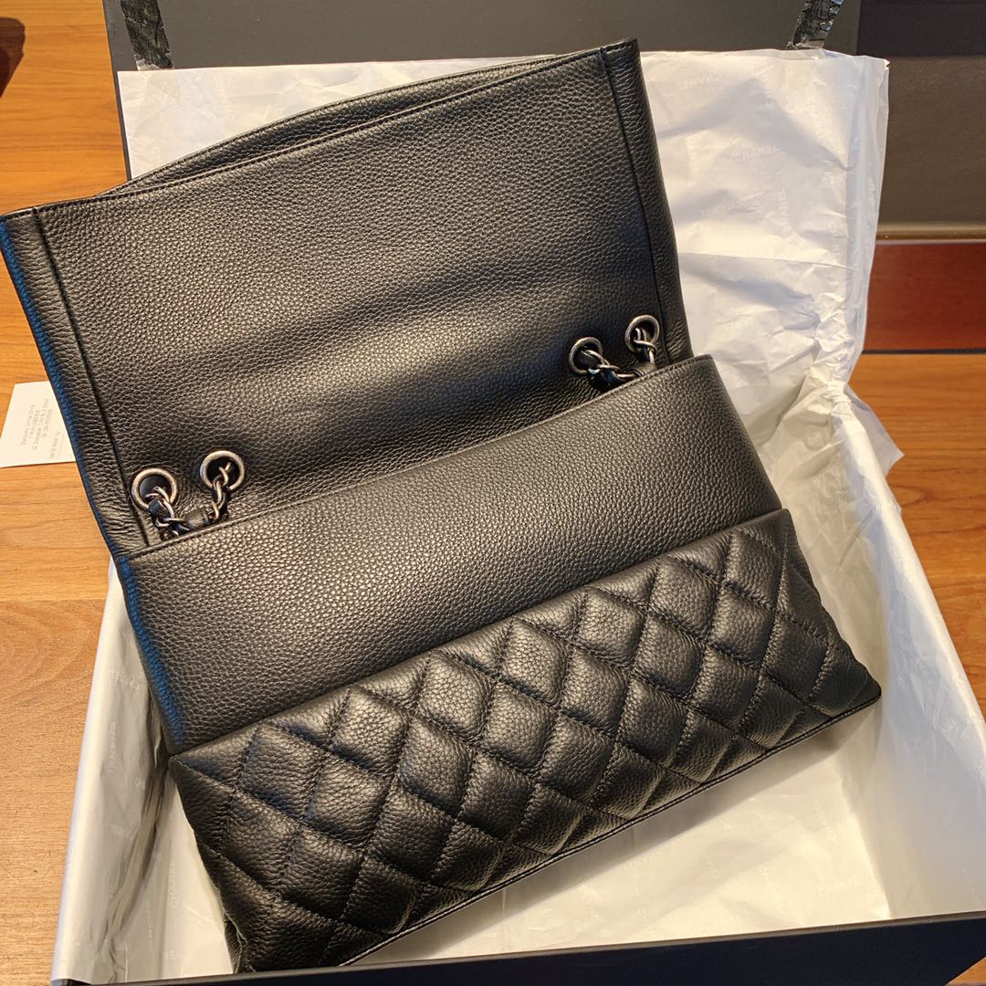 Chanel Flap Bag With Top Handle Black Bag For Women 32cm/12.5in