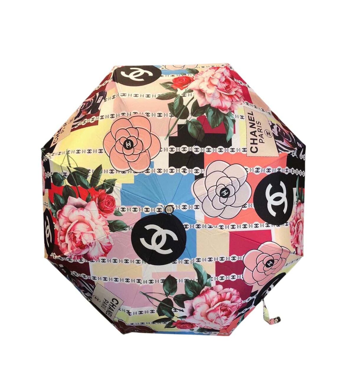 Chanel Flower Folding Umbrella Light Pink