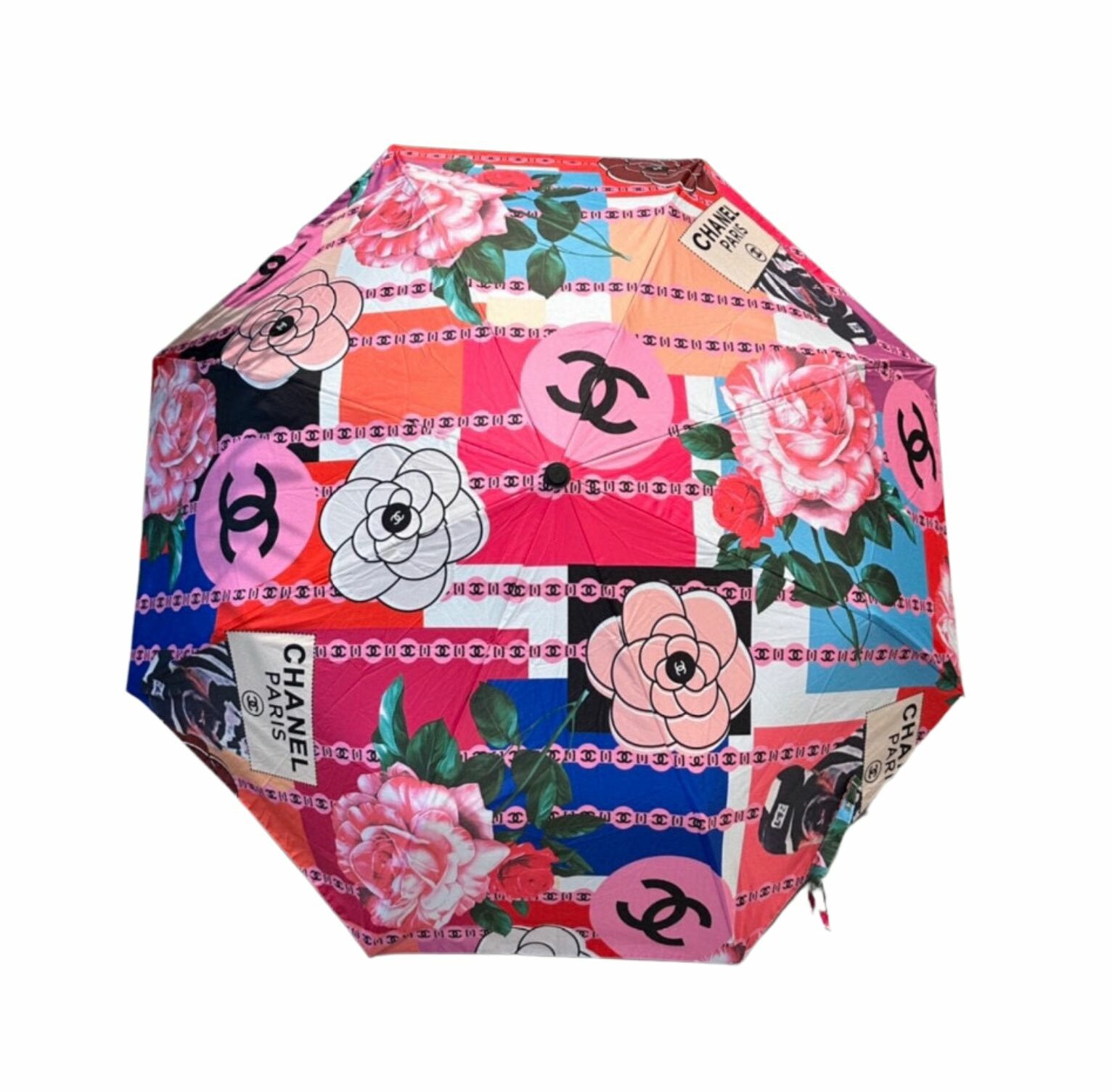 Chanel Flower Folding Umbrella Pink