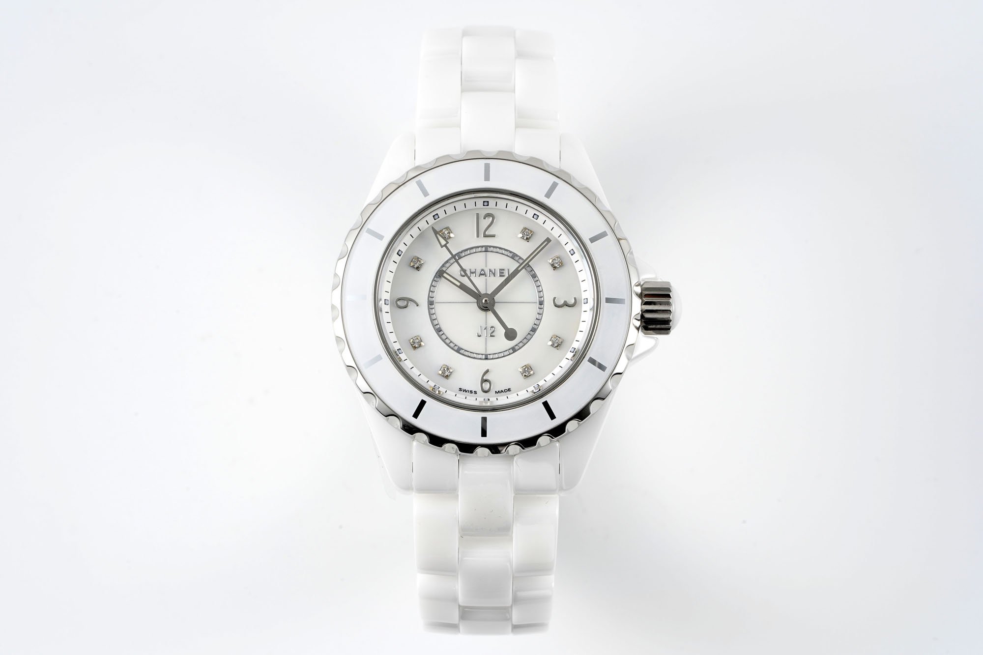 Chanel J12 Watch, 33mm Silver Toned H5703