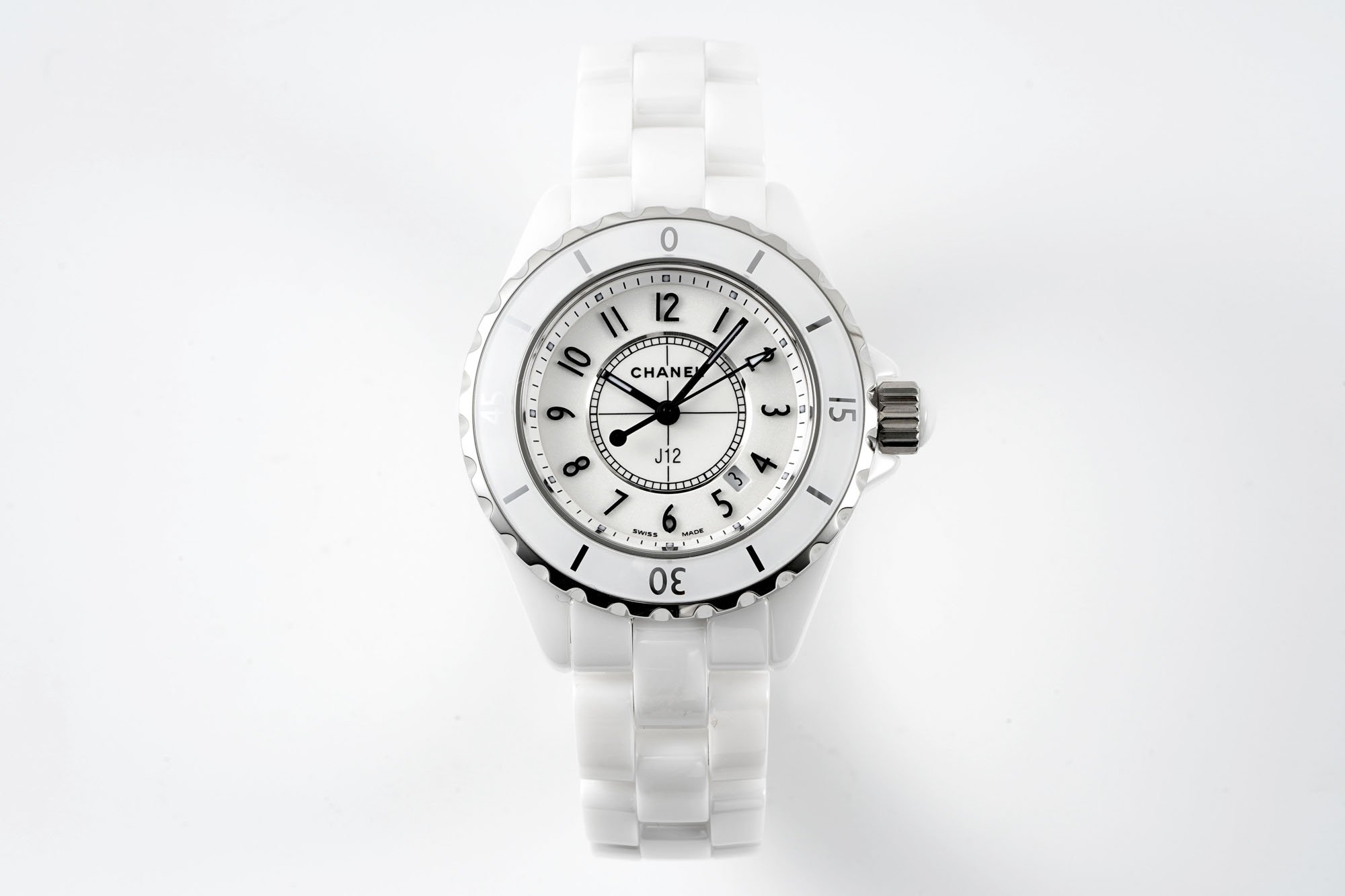 Chanel J12 Watch Caliber, 33mm Silver Toned H5703