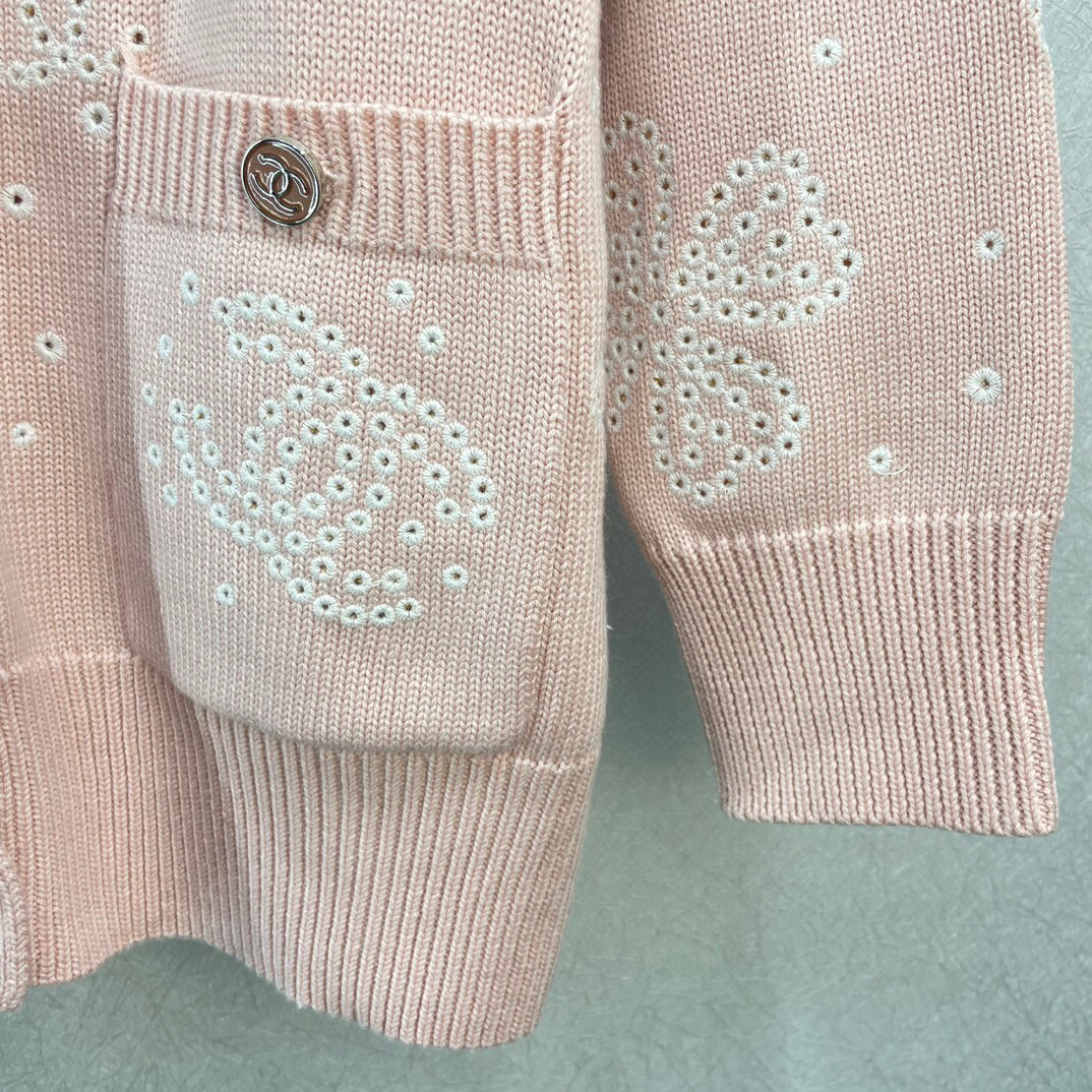 Chanel Knit Cardigans Pink For Women