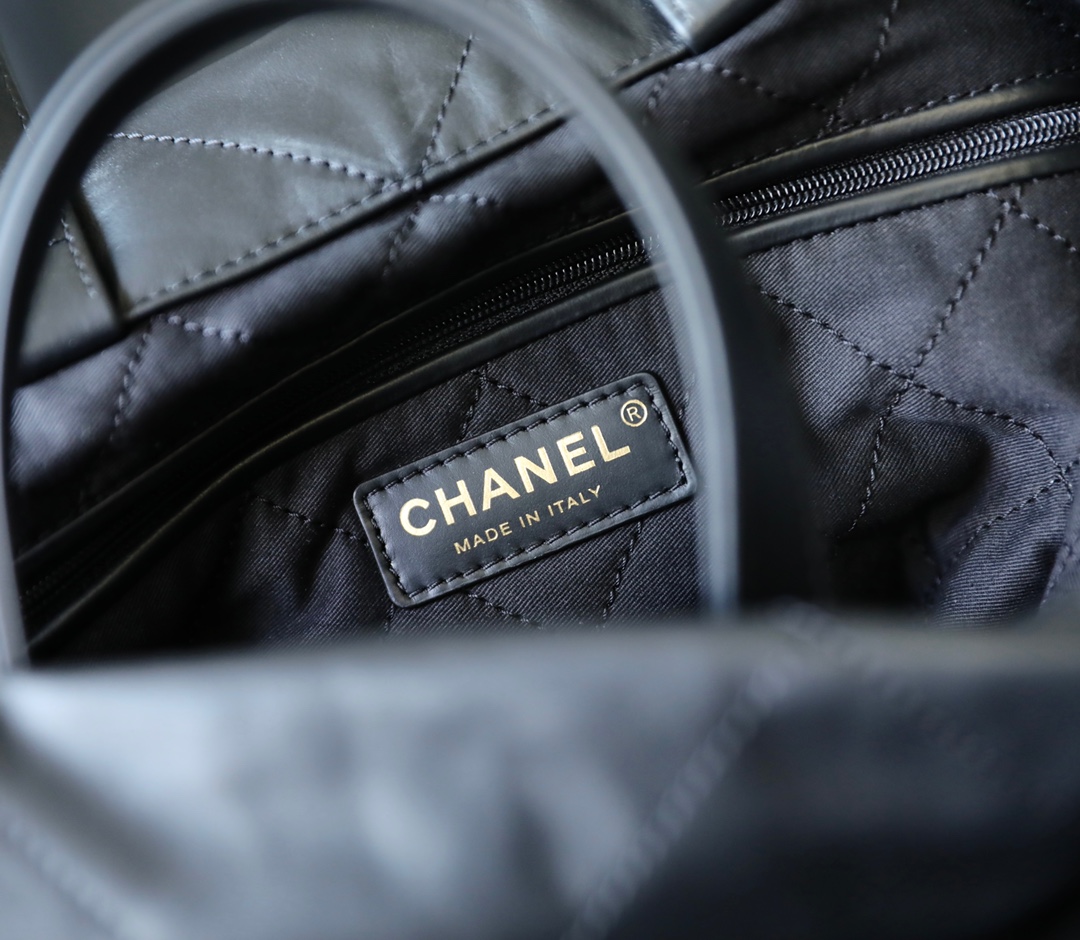 Chanel Large CHANEL 22 Backpack Black For Women, Women’s Bags 19.9in/51cm AS3313 NH627
