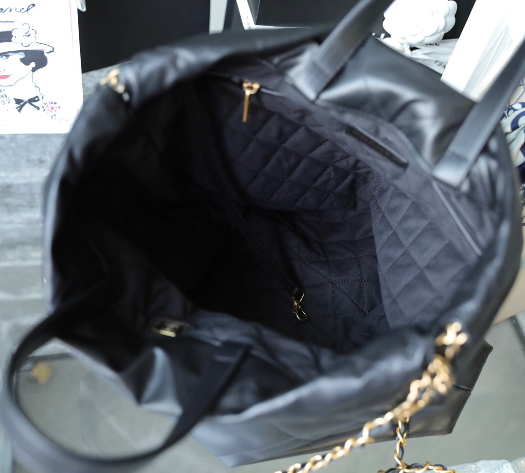 Chanel Large CHANEL 22 Backpack Black For Women, Women’s Bags 19.9in/51cm AS3313 NH627