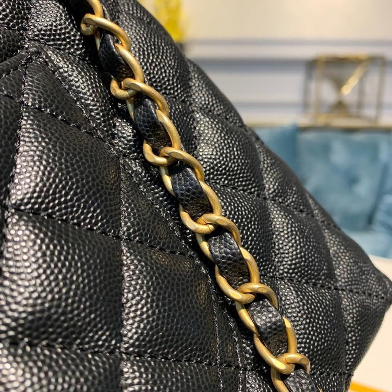 Chanel Large Flap Bag With Top Handle Black For Women, Women’s Handbags, Shoulder And Crossbody Bags 11in/28cm