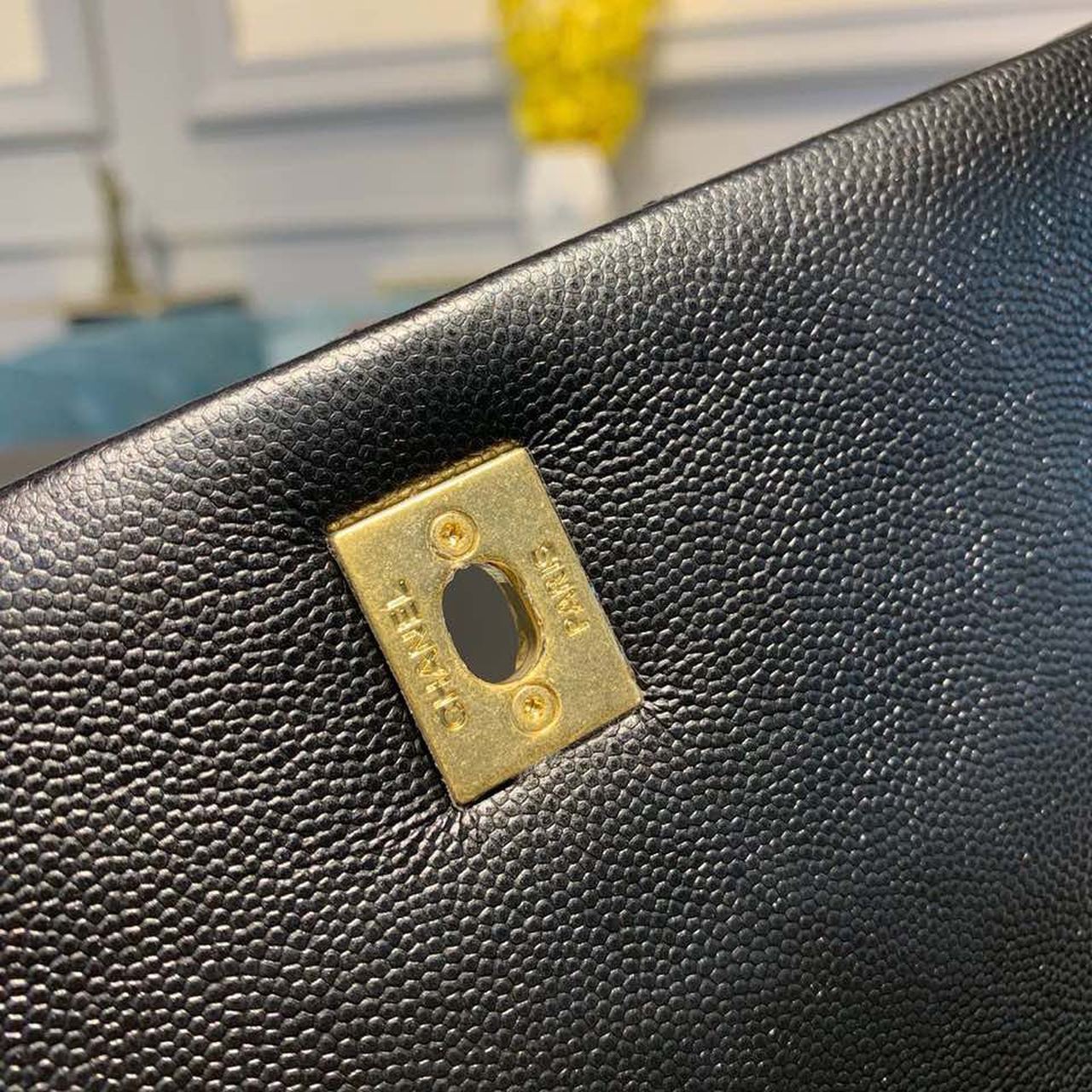 Chanel Large Flap Bag With Top Handle Black For Women, Women’s Handbags, Shoulder And Crossbody Bags 11in/28cm