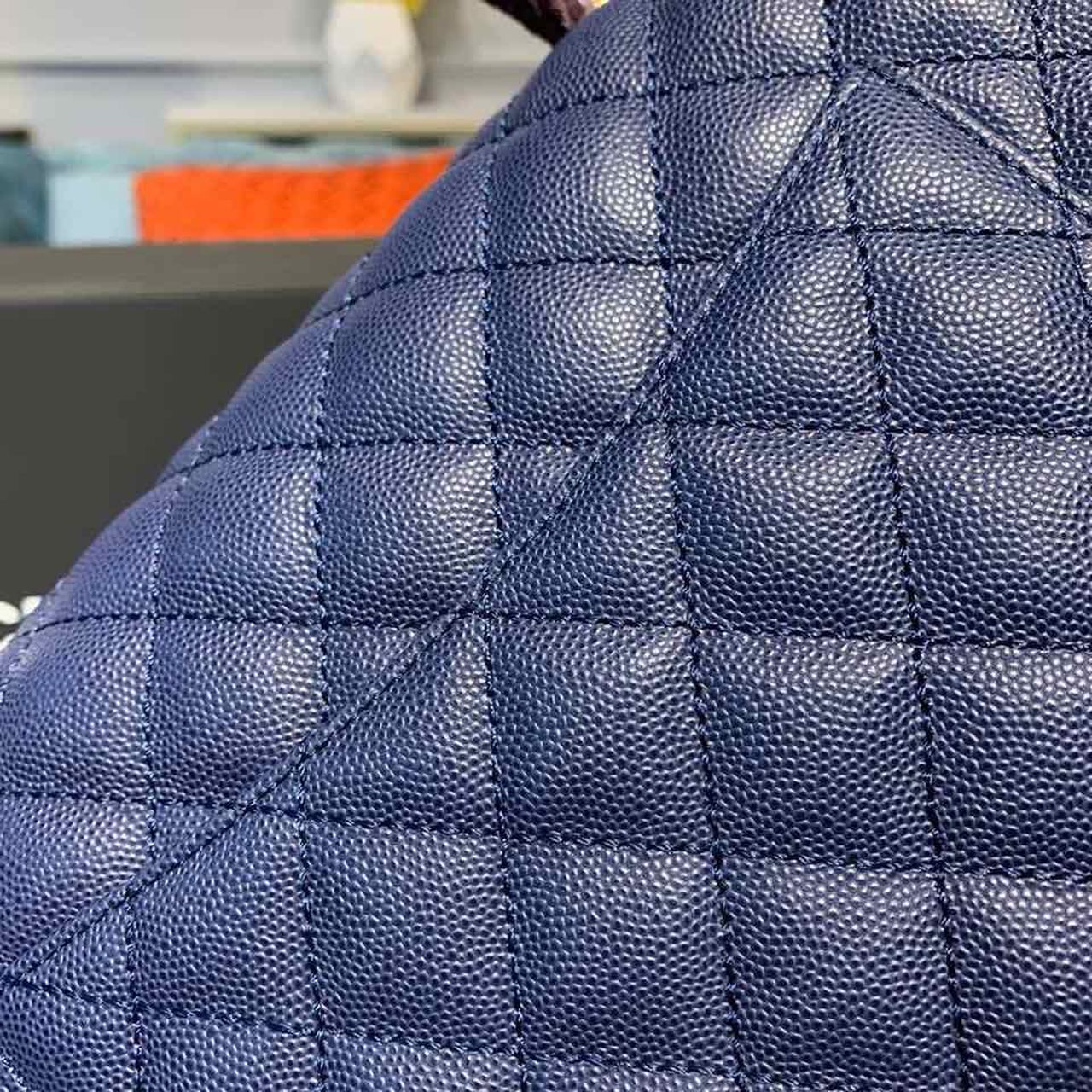 Chanel Large Flap Bag With Top Handle Blue For Women, Women’s Handbags, Shoulder And Crossbody Bags 11in/28cm
