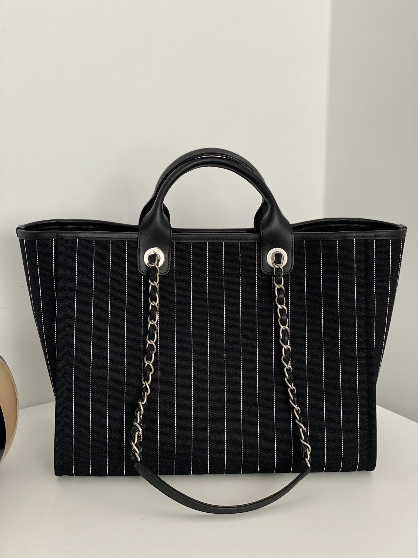 Chanel Large Shopping Bag Black For Women 19.5 in / 50 cm NN102