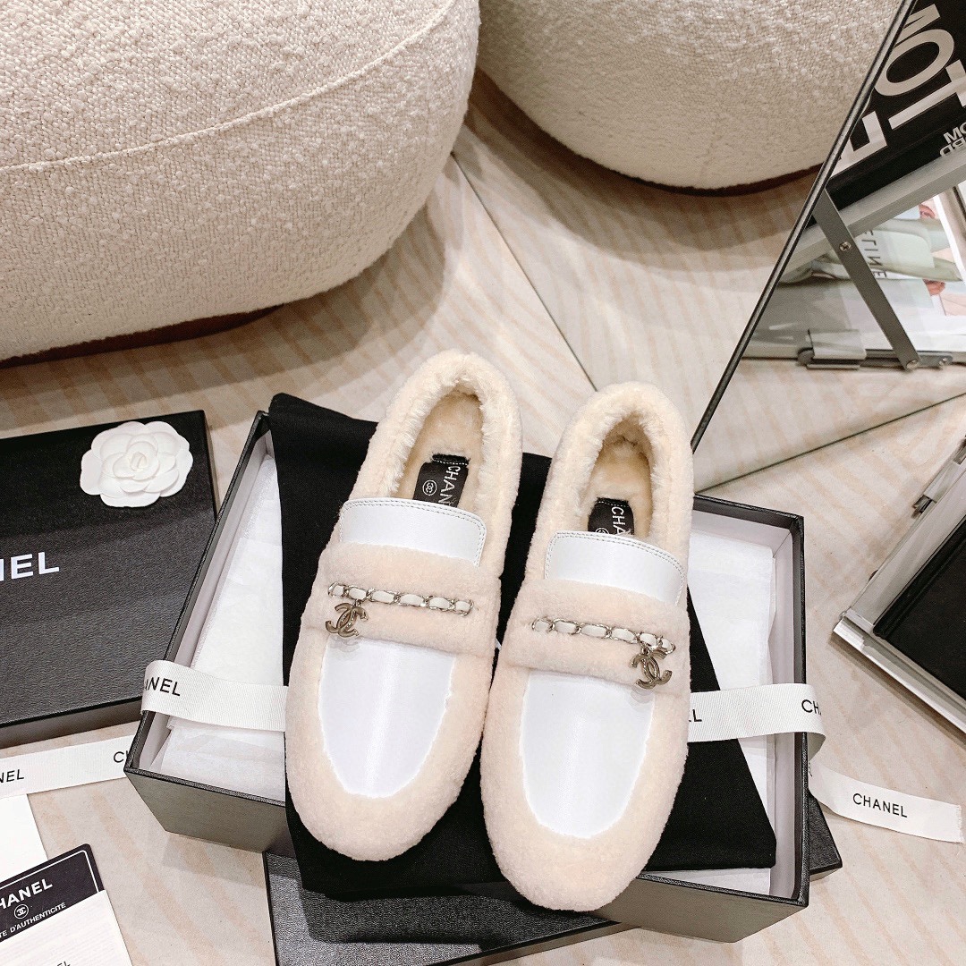 Chanel Loafers Beige For Women