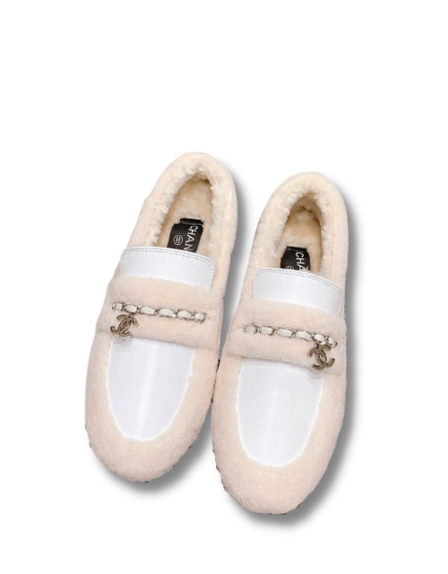 Chanel Loafers Beige For Women