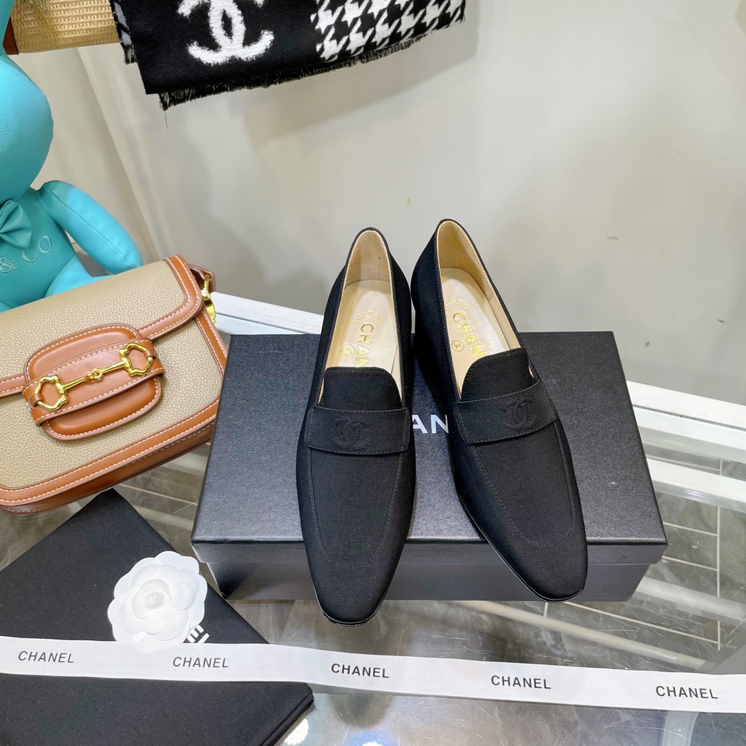 Chanel Loafers Black For Women, Women’s Shoes