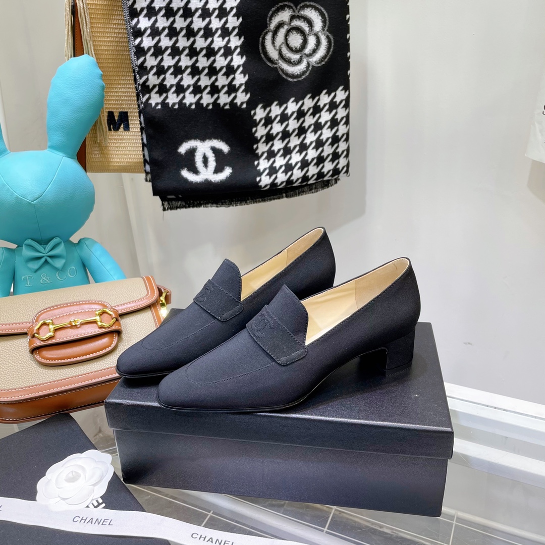 Chanel Loafers Black For Women, Women’s Shoes