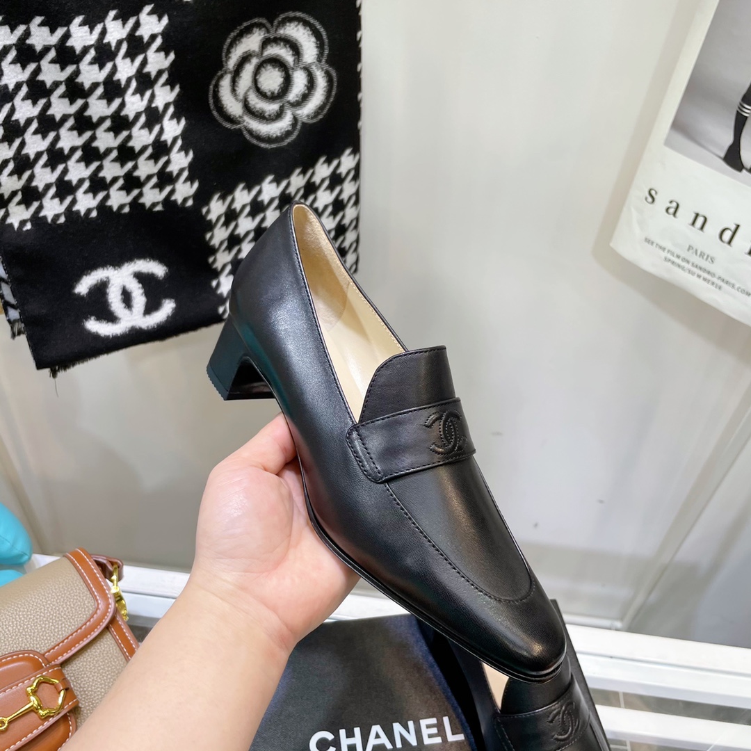 Chanel Loafers Black For Women, Women’s Shoes