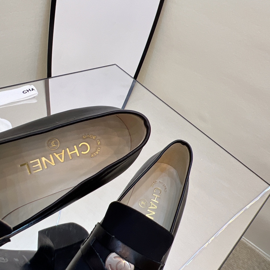 Chanel Loafers Black For Women, Women’s Shoes