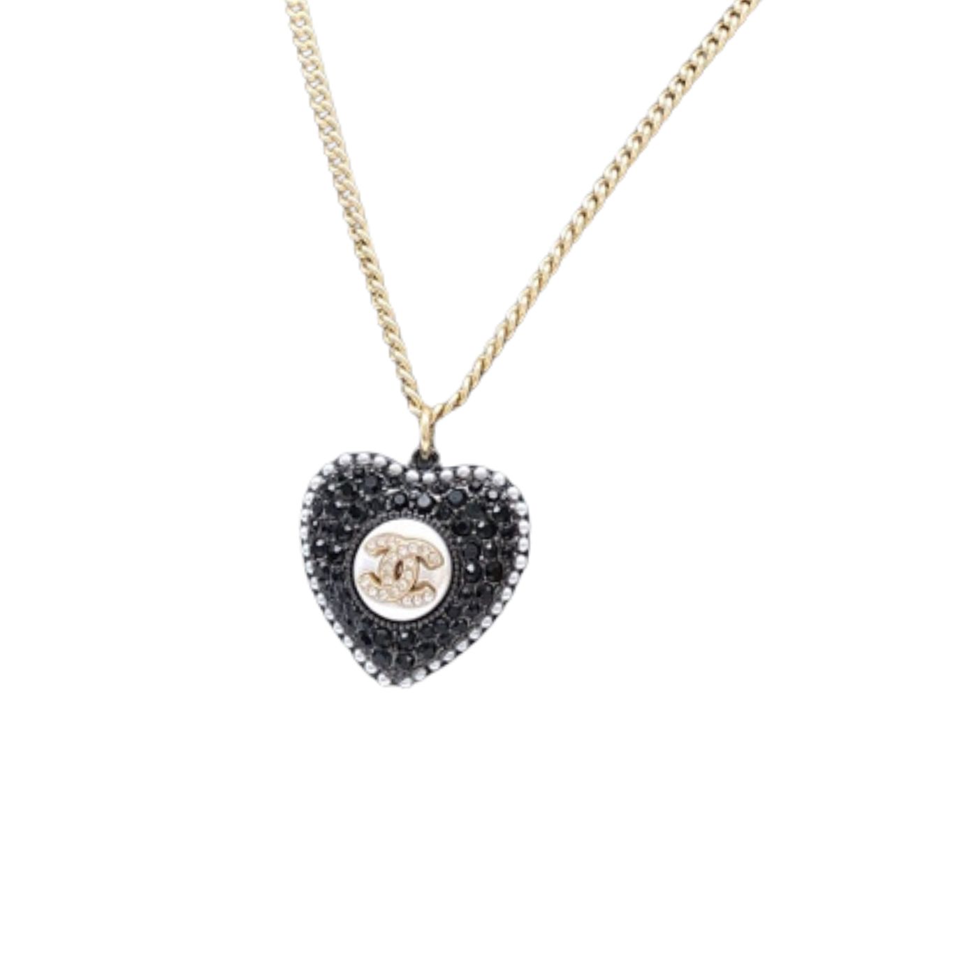 Chanel Love Necklace Black For Women