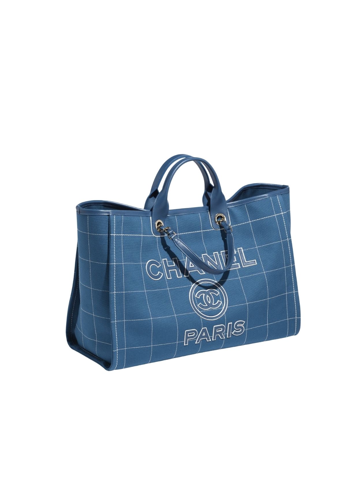 Chanel Maxi Shopping Bag Blue For Women N