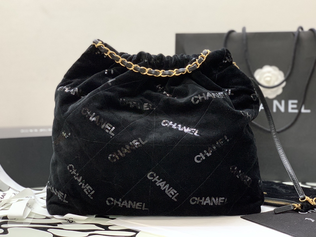 Chanel Medium CHANEL 22 Handbag Black For Women, Women’s Bags 16.4in/42cm AS3261 94305