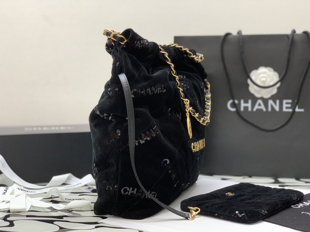 Chanel Medium CHANEL 22 Handbag Black For Women, Women’s Bags 16.4in/42cm AS3261 94305