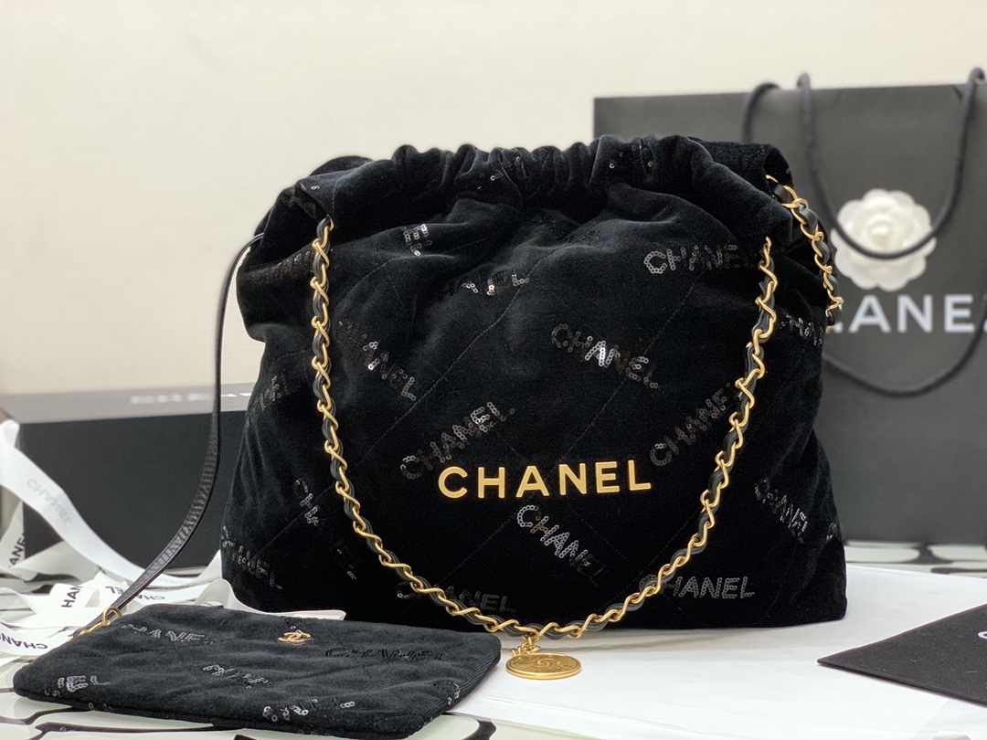 Chanel Medium CHANEL 22 Handbag Black For Women, Women’s Bags 16.4in/42cm AS3261 94305
