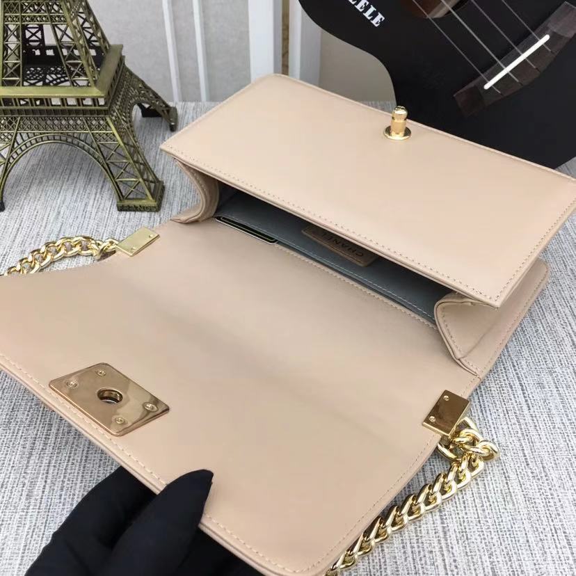 Chanel Medium Classic Handbag Yellowish Brown For Women, Women’s HandBag, Shoulder And Crossbody Bags 9.8in/25cm
