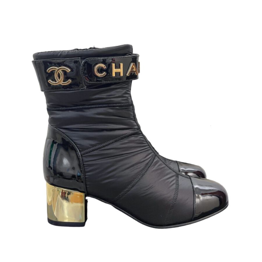 Chanel Metal High Heels Autumn And Winter Black For Women