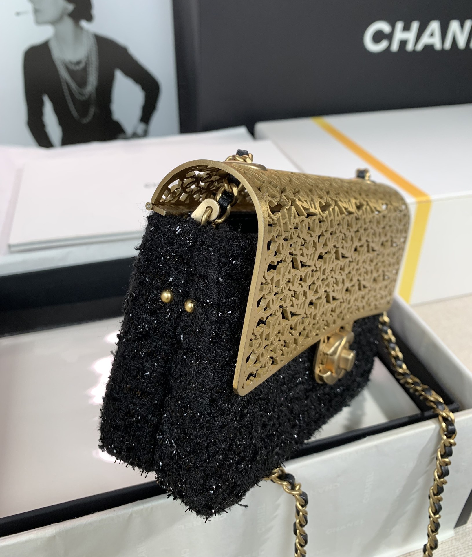 Chanel Mini Evening Bag Light Pink/Pink/Balck For Women 4.7 in / 12 cm  AS3526 NL020