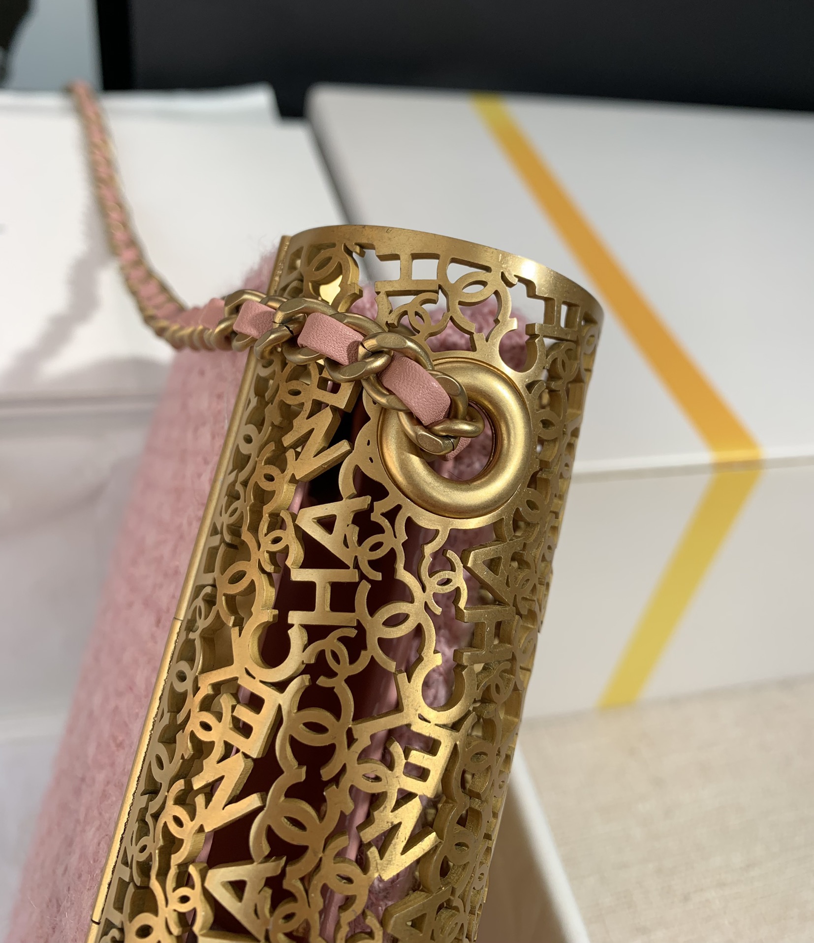 Chanel Mini Evening Bag Light Pink/Pink/Balck For Women 4.7 in / 12 cm  AS3526 NL020