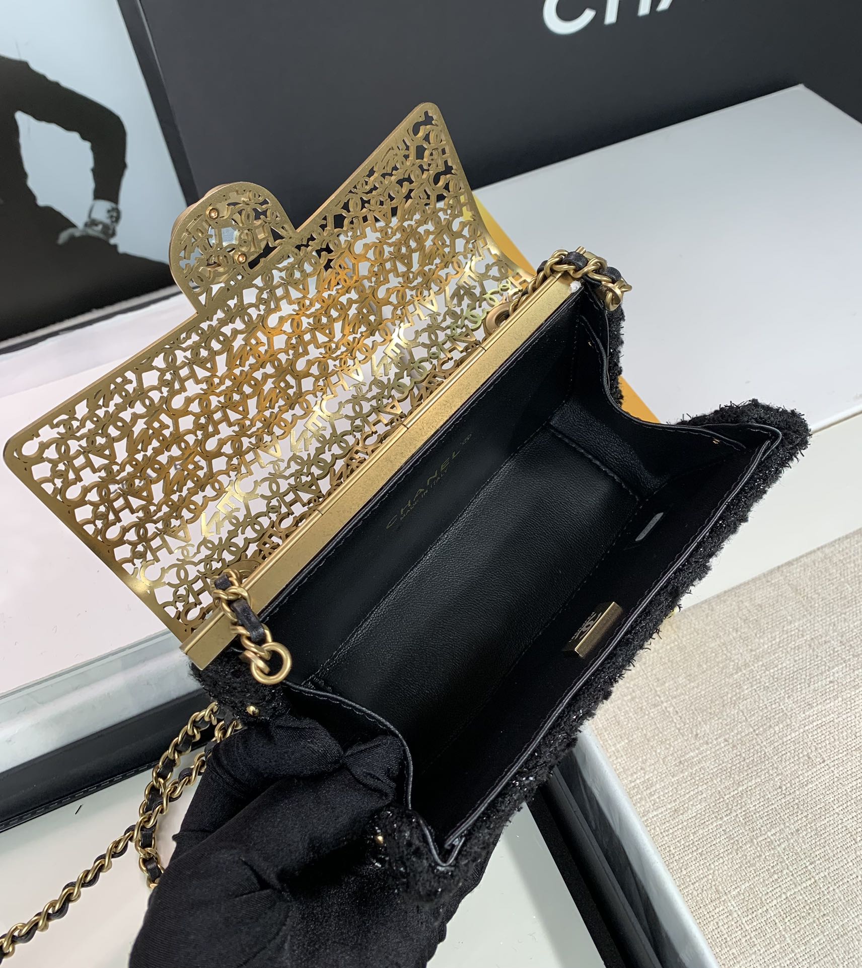 Chanel Mini Evening Bag Light Pink/Pink/Balck For Women 4.7 in / 12 cm  AS3526 NL020