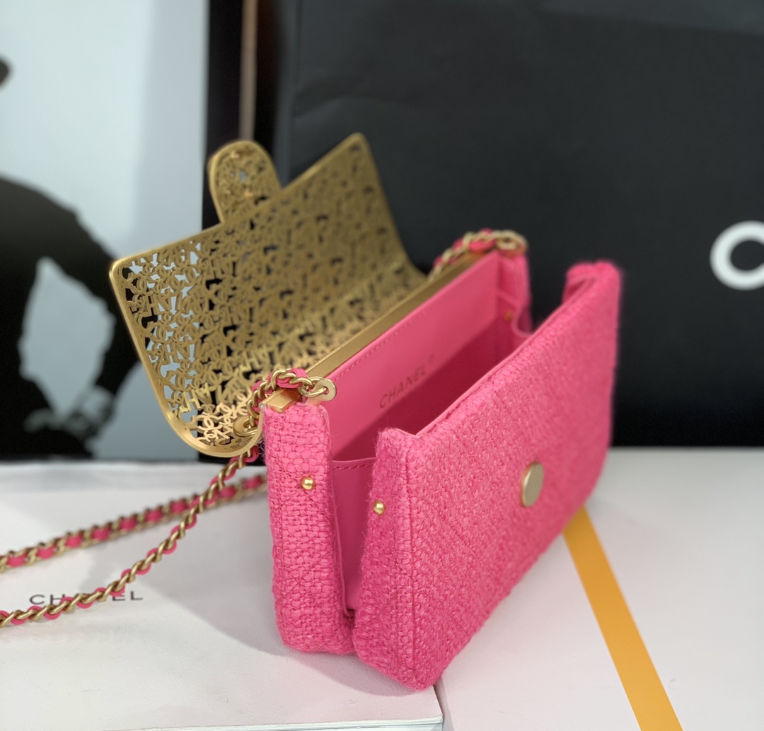 Chanel Mini Evening Bag Light Pink/Pink/Balck For Women 4.7 in / 12 cm  AS3526 NL020