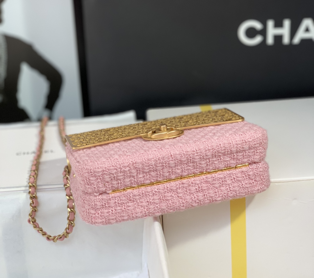 Chanel Mini Evening Bag Light Pink/Pink/Balck For Women 4.7 in / 12 cm  AS3526 NL020