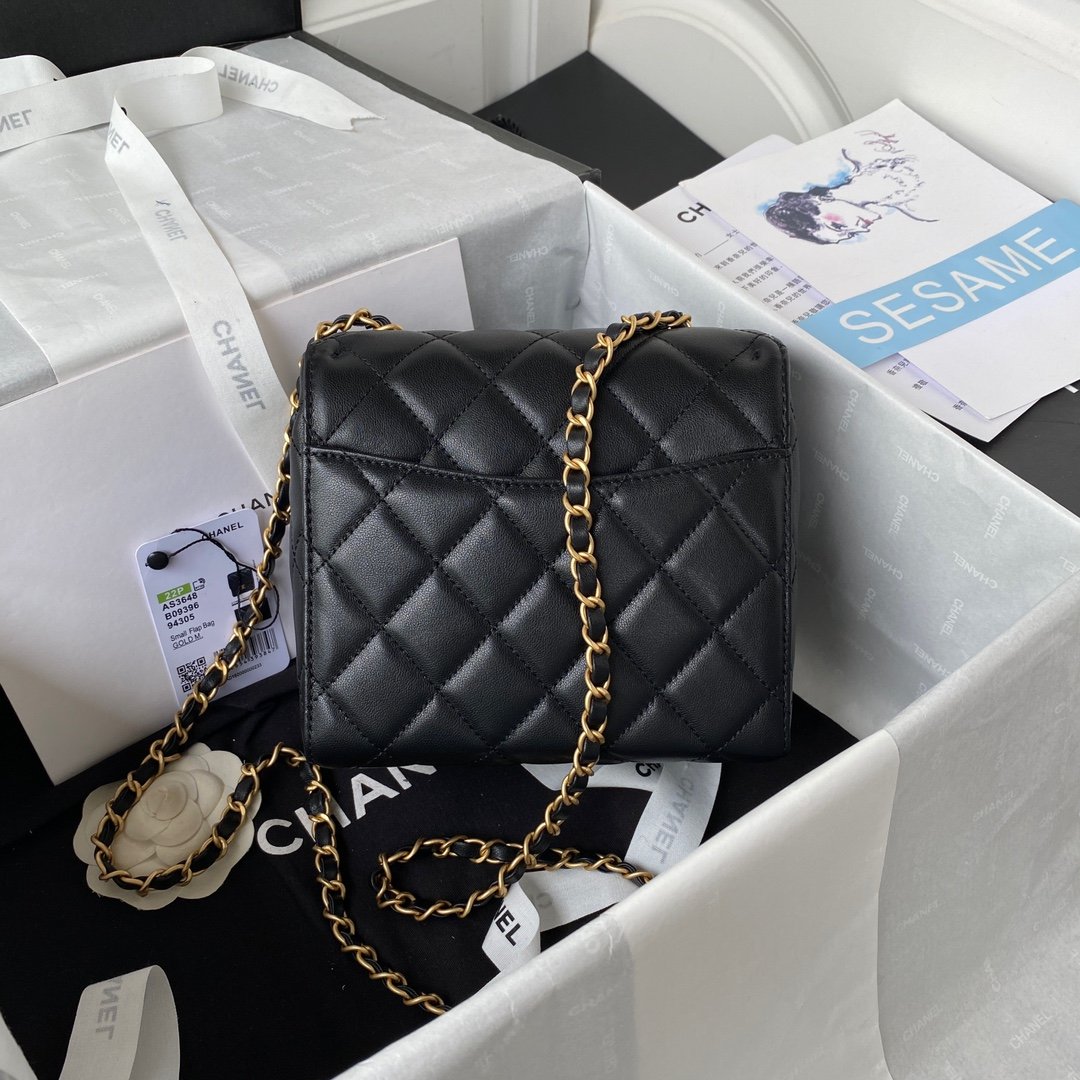 Chanel Mini Flap Bag Black For Women, Women’s Bags 6.7in/17cm