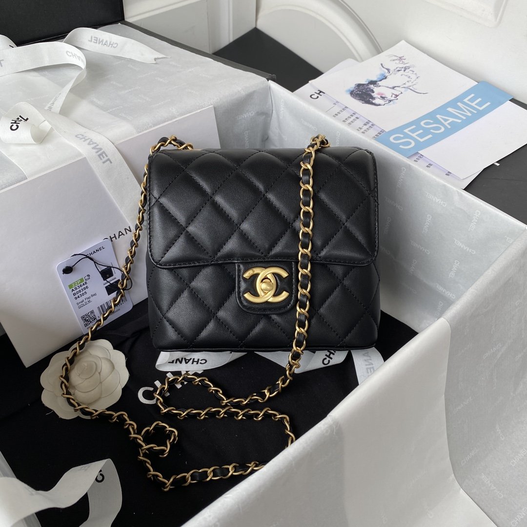 Chanel Mini Flap Bag Black For Women, Women’s Bags 6.7in/17cm