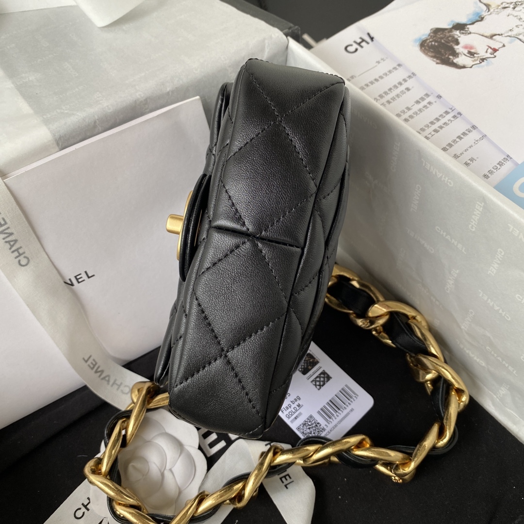 Chanel Mini Flap Bag Black For Women, Women’s Bags Shoulder And Crossbody Bags 6.6in/17cm