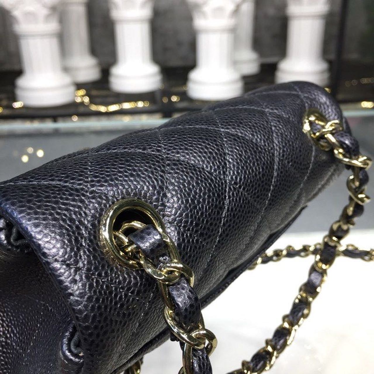 Chanel Mini Flap Bag Caviar Black For Women, Women’s Bags, Shoulder And Crossbody Bags 6.7in/17cm