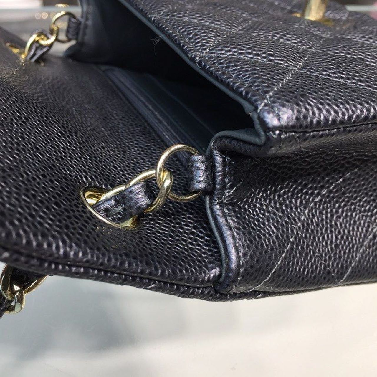 Chanel Mini Flap Bag Caviar Black For Women, Women’s Bags, Shoulder And Crossbody Bags 6.7in/17cm