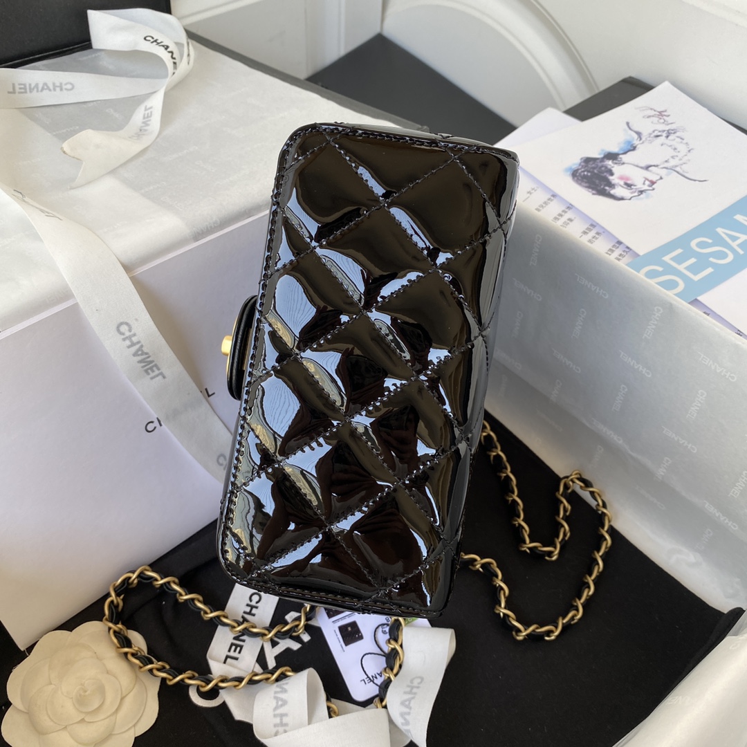 Chanel Mini Flap Bag Light Black For Women, Women’s Bags 6.7in/17cm AS3648 94305